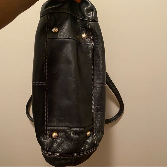 B. Makowsky Black Leather tote bag - Picture 13 of 16
